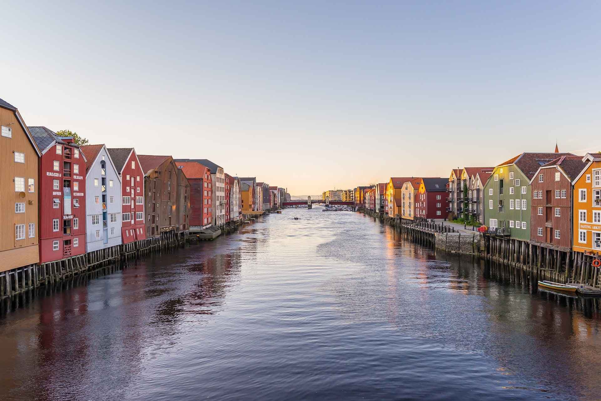 Trondheim brygge. Foto.